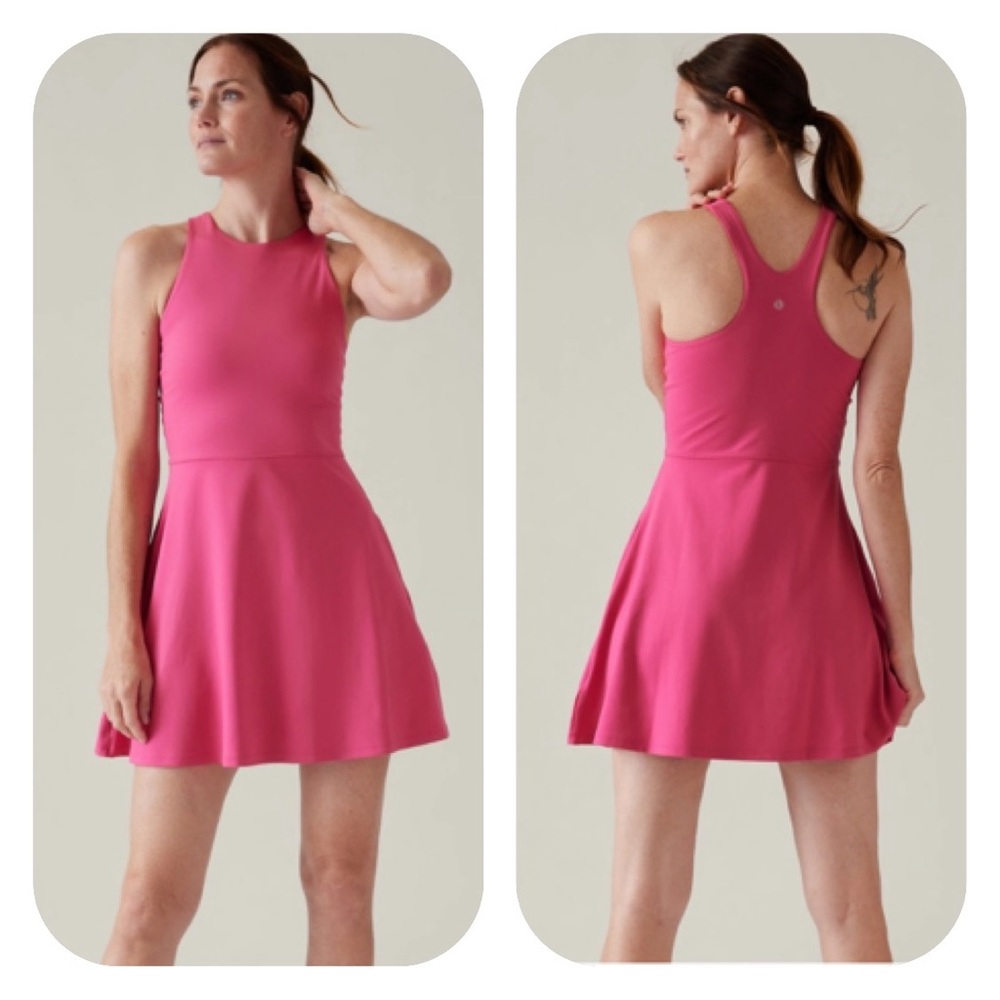 {Athleta} Conscious Athletic Dress Activewear in Pink - Womens XS - NWT